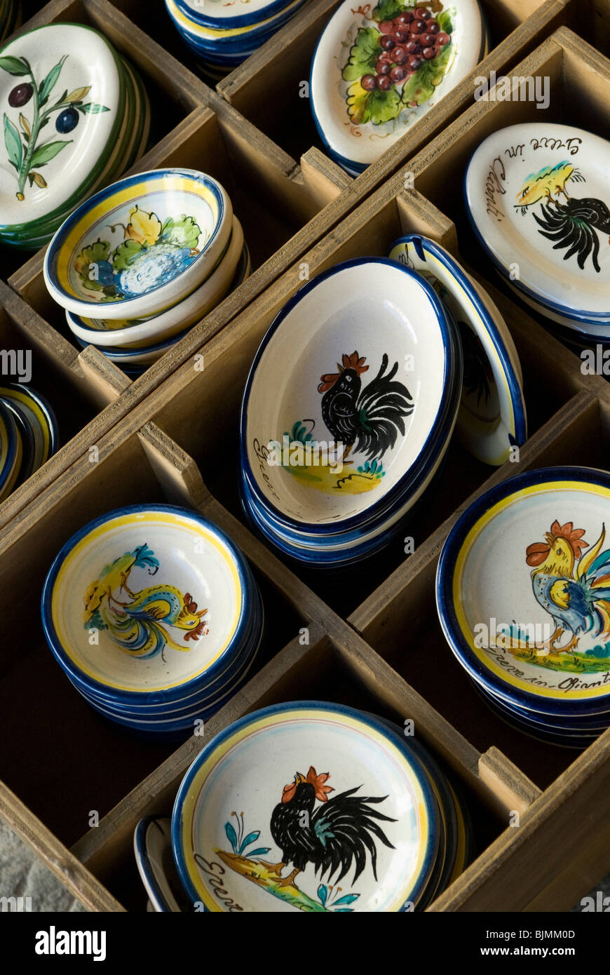 Italien, Toskana, Chianti, Greve in Chianti, typische Keramik | Italy, Tuscany, Chianti, Greve in Chianti, typical ceramics Stock Photo