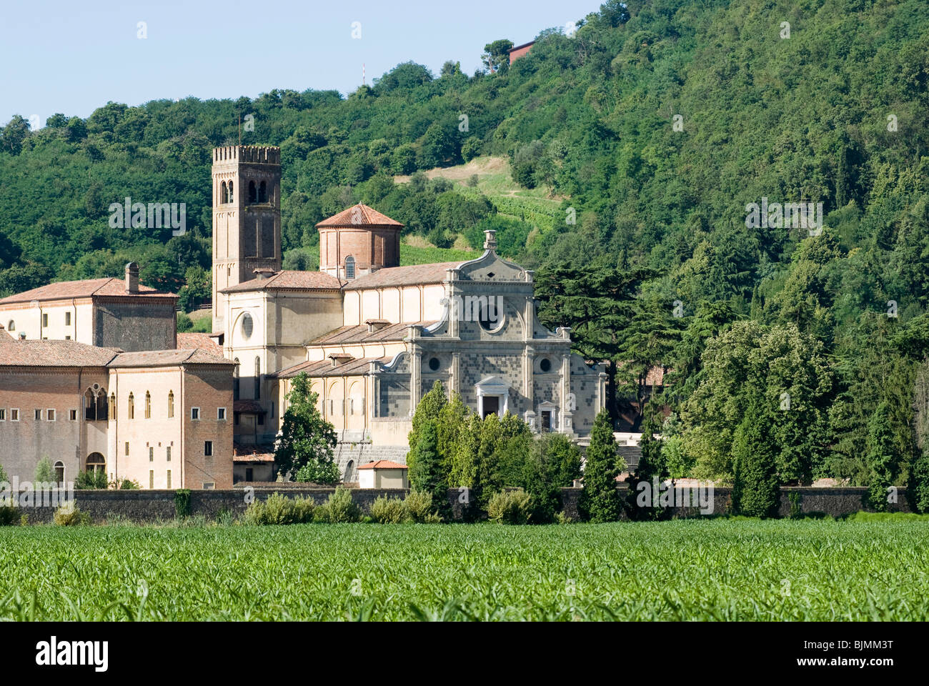 Italien, Euganeische Hügel bei Padua, Abtei von Praglia | Italy, Colli Euganei, Praglia abbey Stock Photo