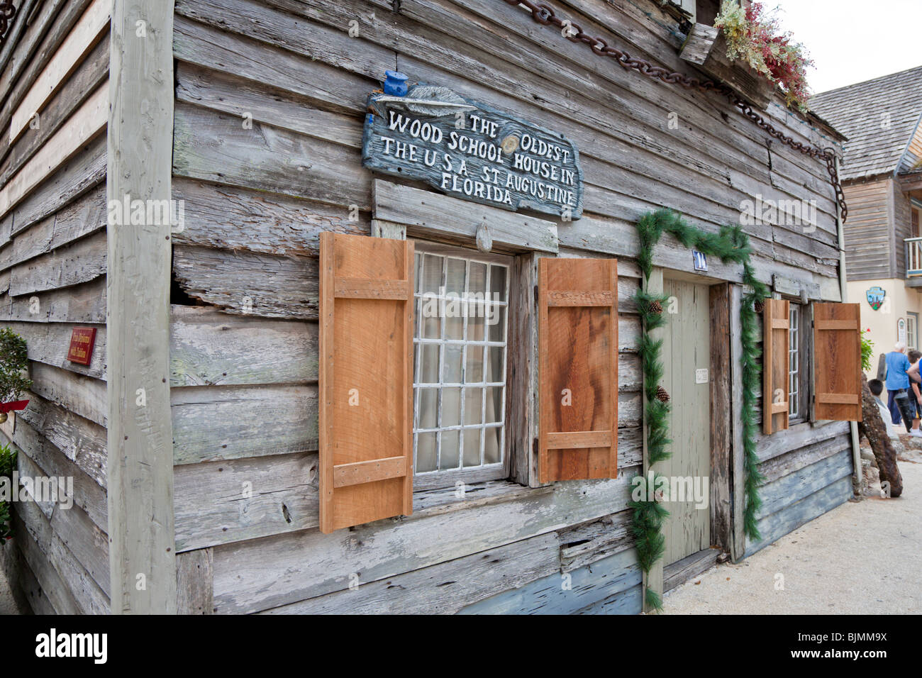 St. Augustine, FL - Jan 2009 - The oldest wood school house in the USA in St. Augustine, Florida Stock Photo