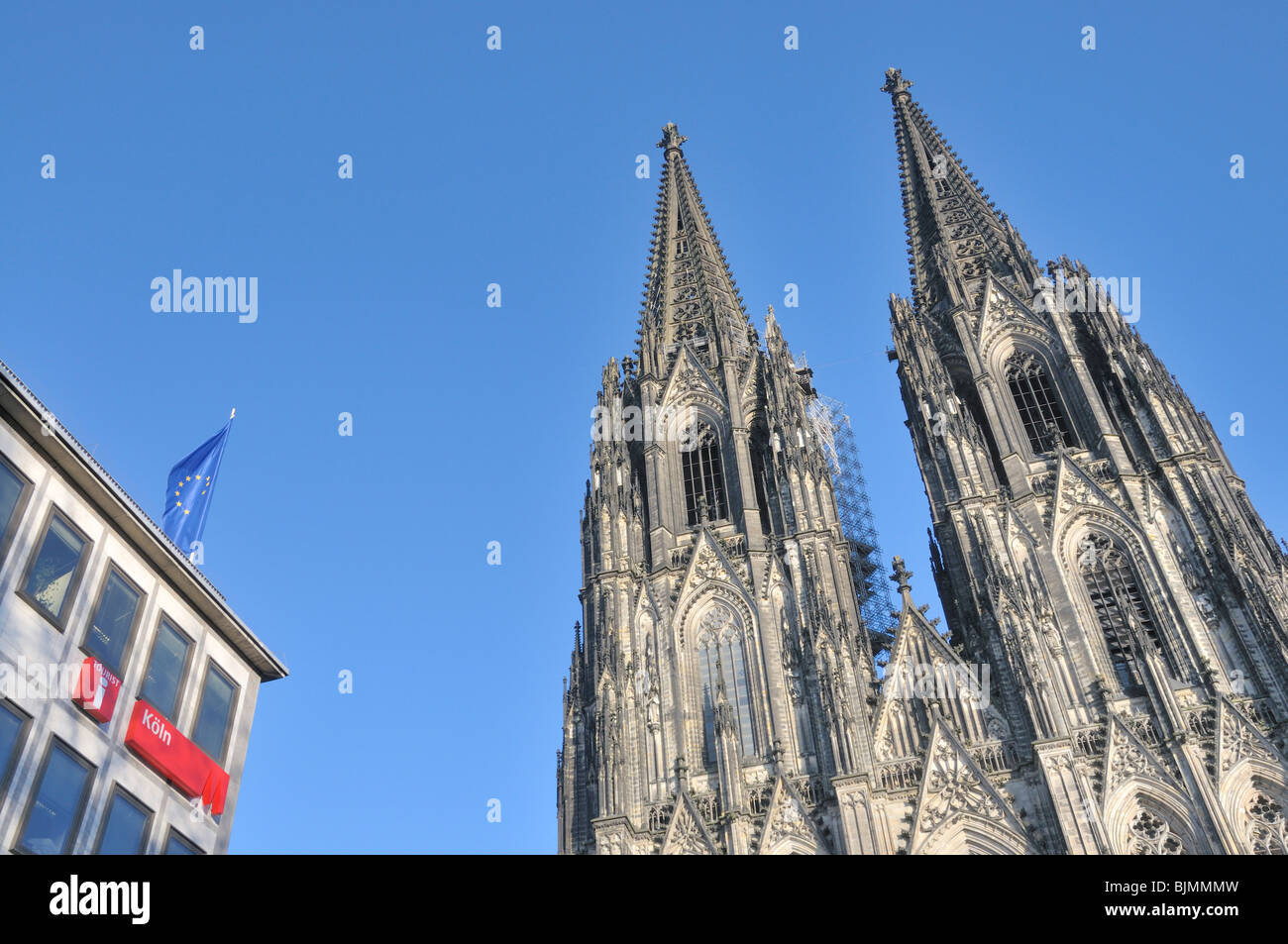 West facade of Cologne Cathedral, Cologne, North RhineWestphalia, Germany, Europe Stock Photo
