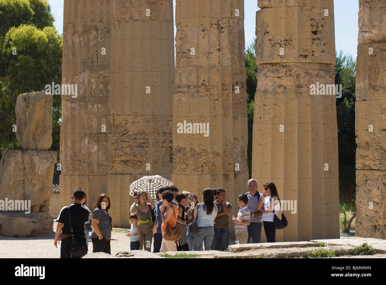 Italy, Sicily, Selinunte (Selinunt), temple E of Hera (Juno) Stock Photo