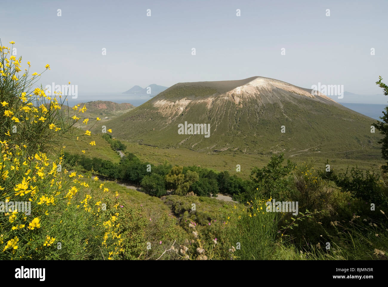 Italy, Sicily, Lipari Islands, Isle of Vulcano, volcano Gran Cratere Stock Photo