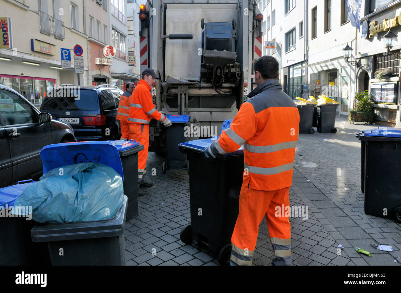 Garbage collection, rubbish bins being emptied, AWB