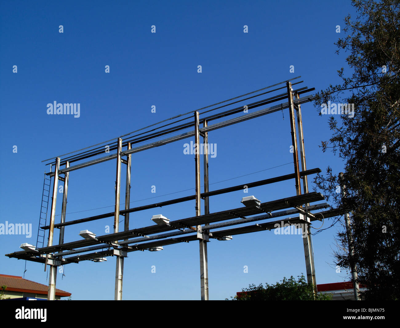 Billboard frame in San Jose California Stock Photo Alamy