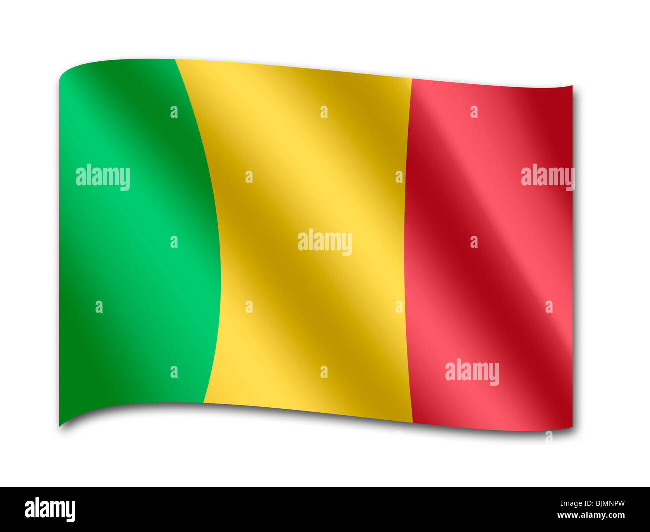 Flag of Mali Stock Photo
