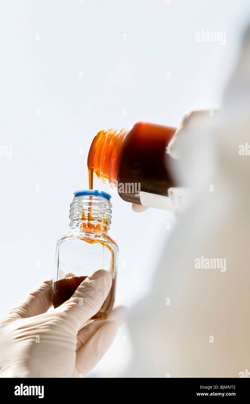 Laboratory scene in a lab for genetic analysis Stock Photo