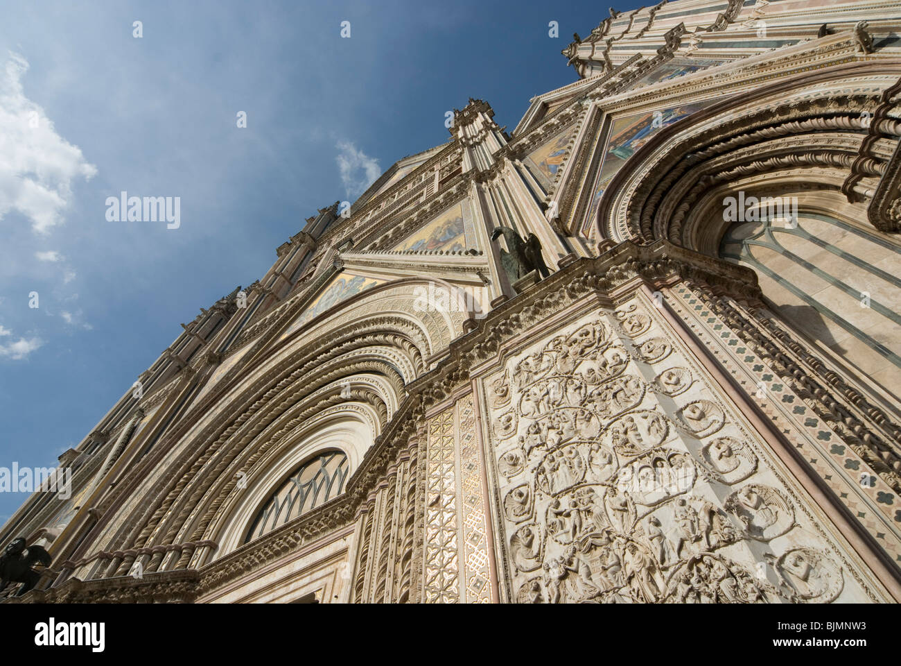 Italien, Umbrien, Orvieto, Dom, Westwerk (Westfassade) | Italy, Umbria, Orvieto, cathedral, western facade Stock Photo