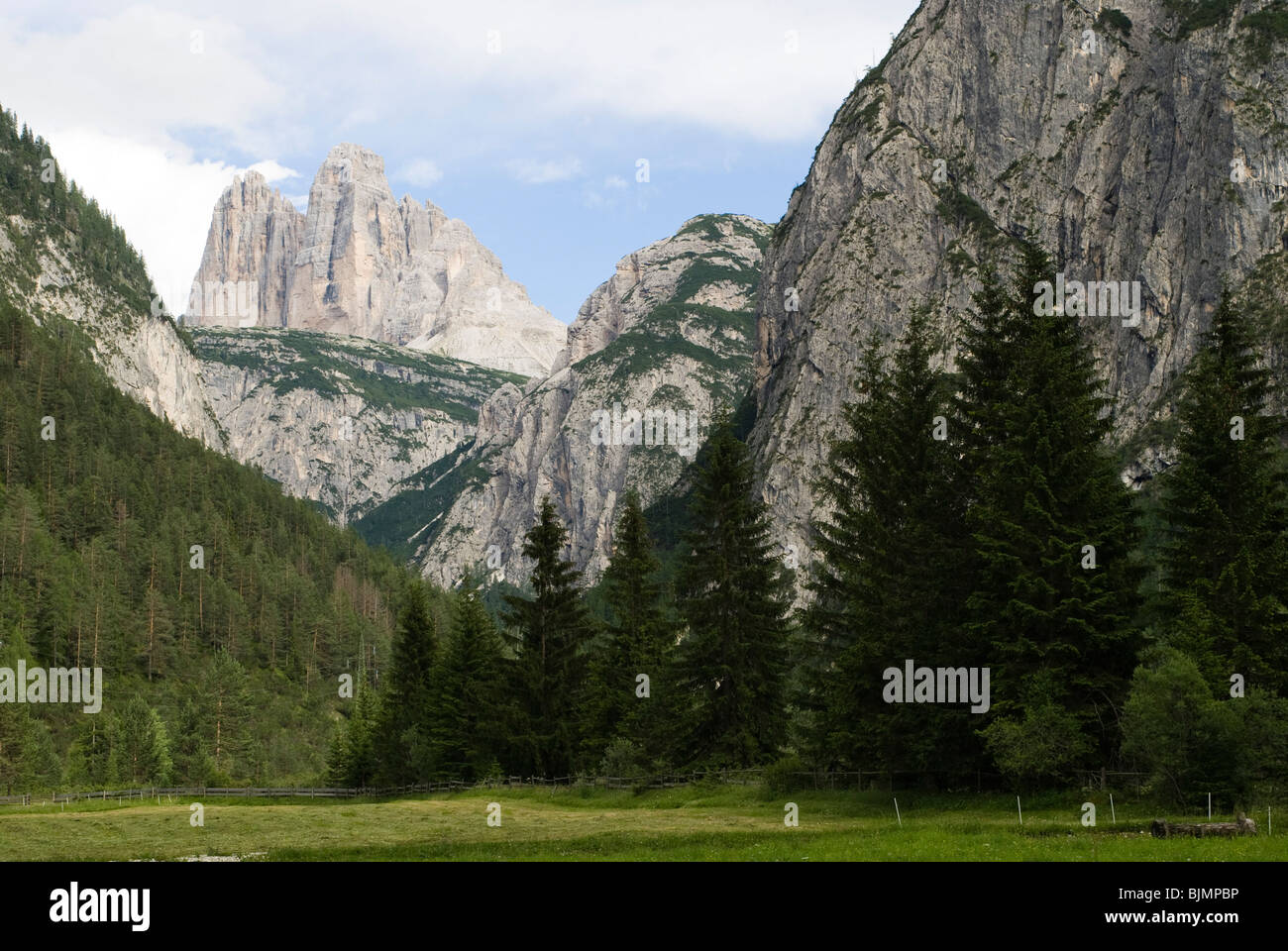 Italien, Dolomiten, die Drei Zinnen | Italy, Dolomites: Tre Cime Stock Photo