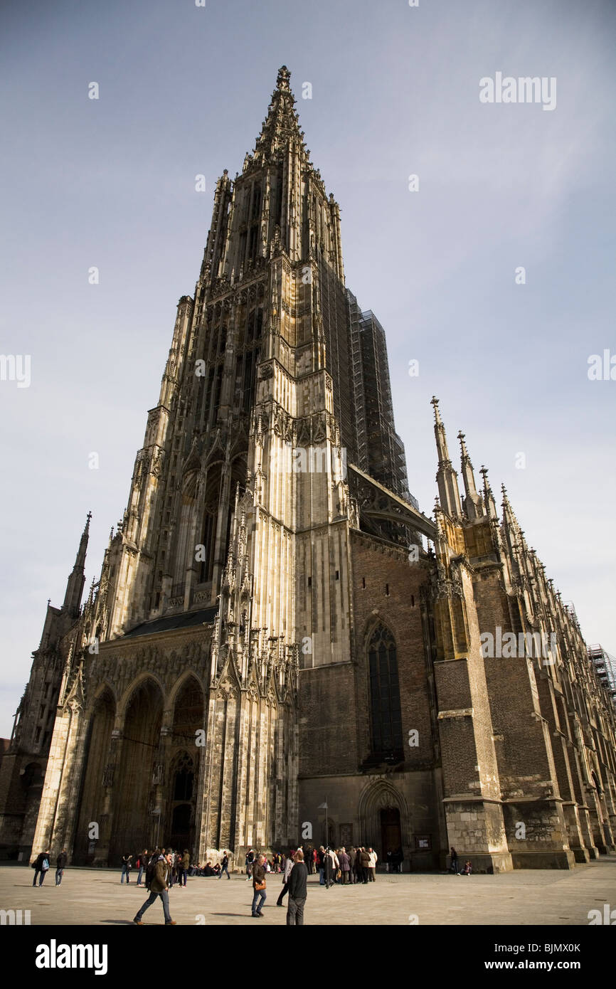 Ulm Munster, in Germany, undergoes renovations. Stock Photo