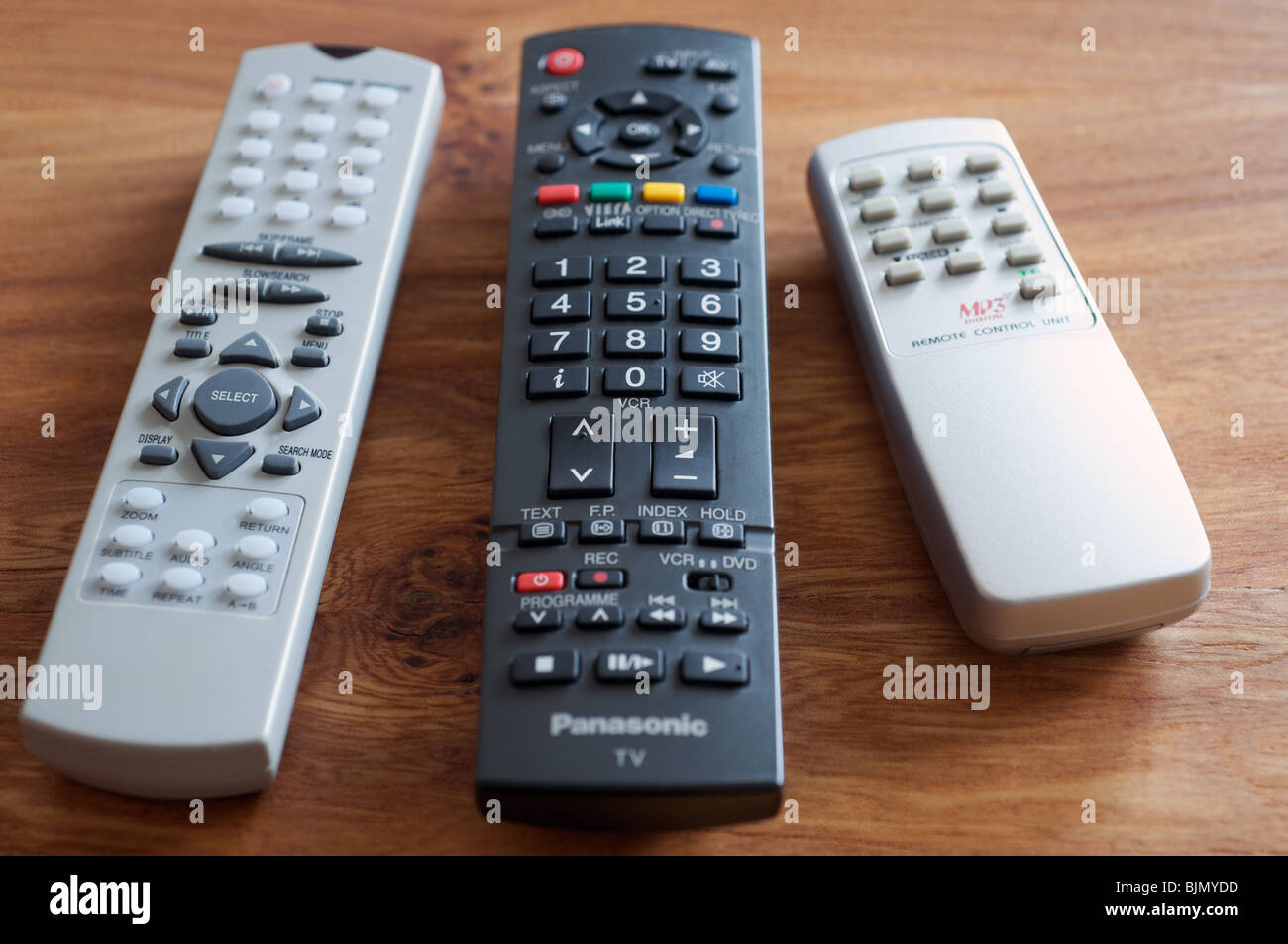 TV, DVD and HiFI remote controls Stock Photo Alamy