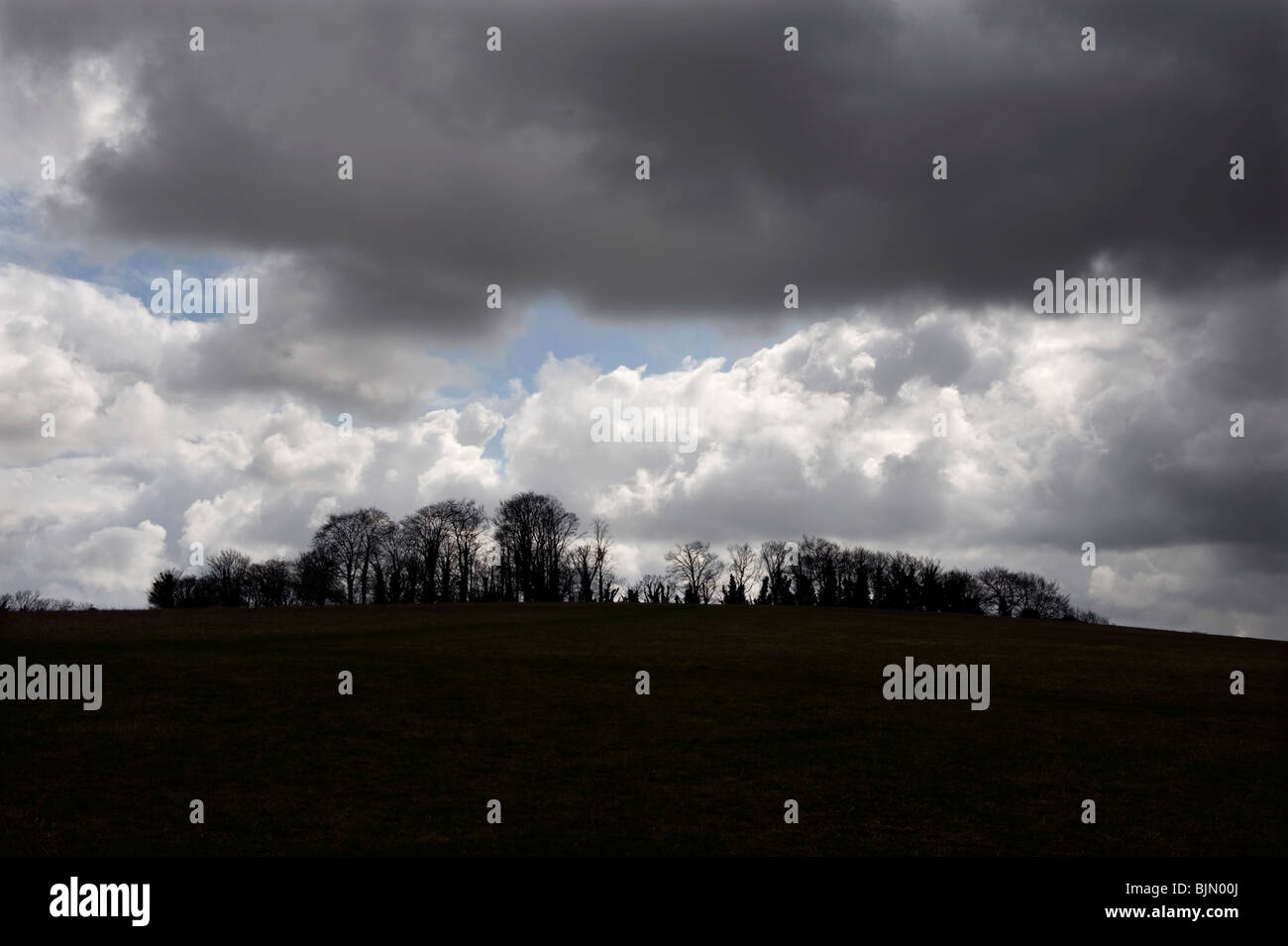 Gog Magog Hills, Cambridgeshire. Stock Photo