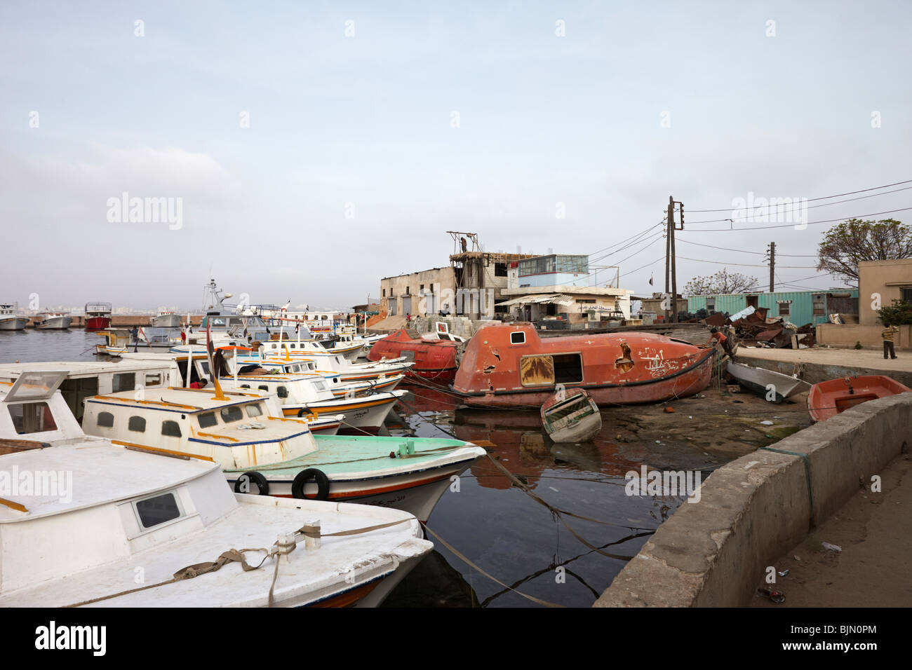 Syria Arwad island harbour Stock Photo