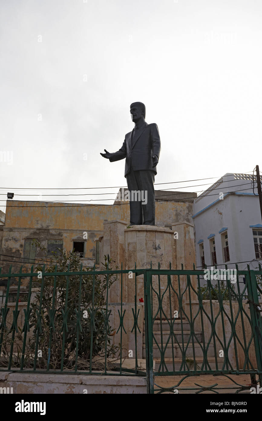 Syria Arwad island statue of president Assad Stock Photo