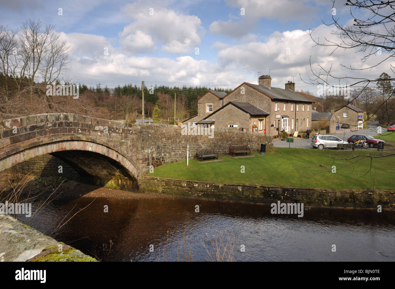 Dunsop Bridge in the Forest of Bowland Stock Photo Alamy