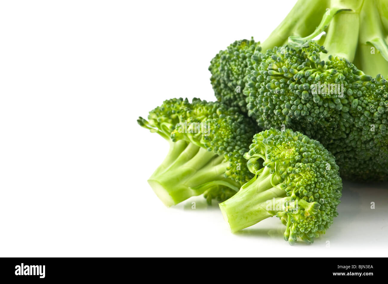 broccoli isolated on white background Stock Photo