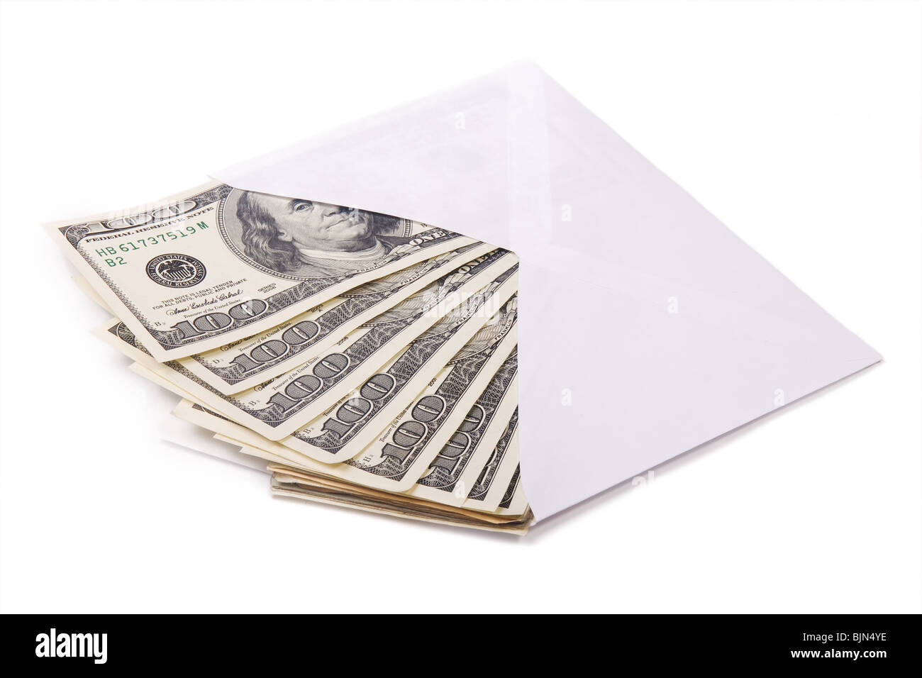 money in an envelope Stock Photo Alamy