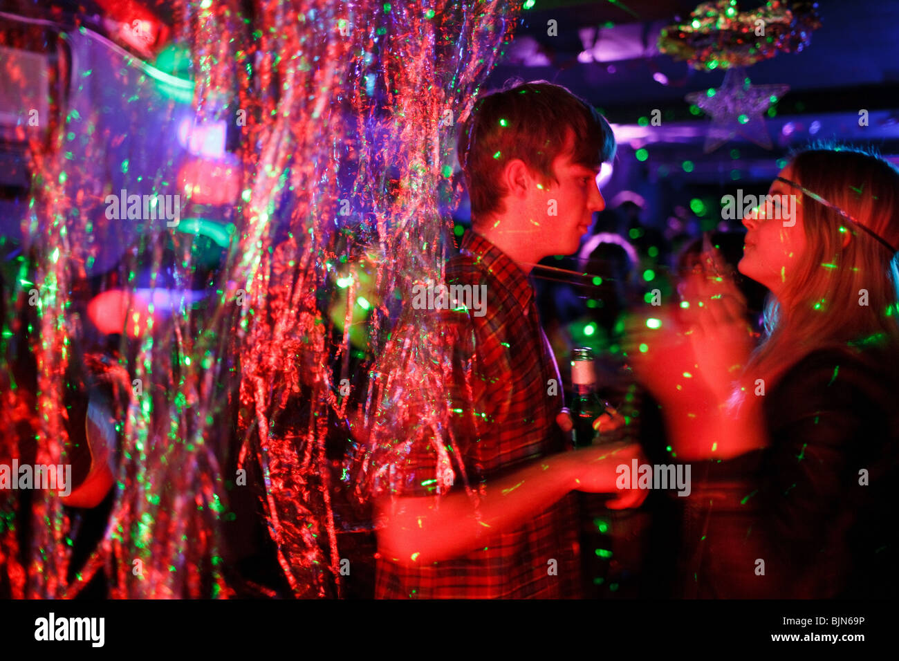 Party in the Dalston Superstore club in Dalston in Hackey, London. Stock Photo