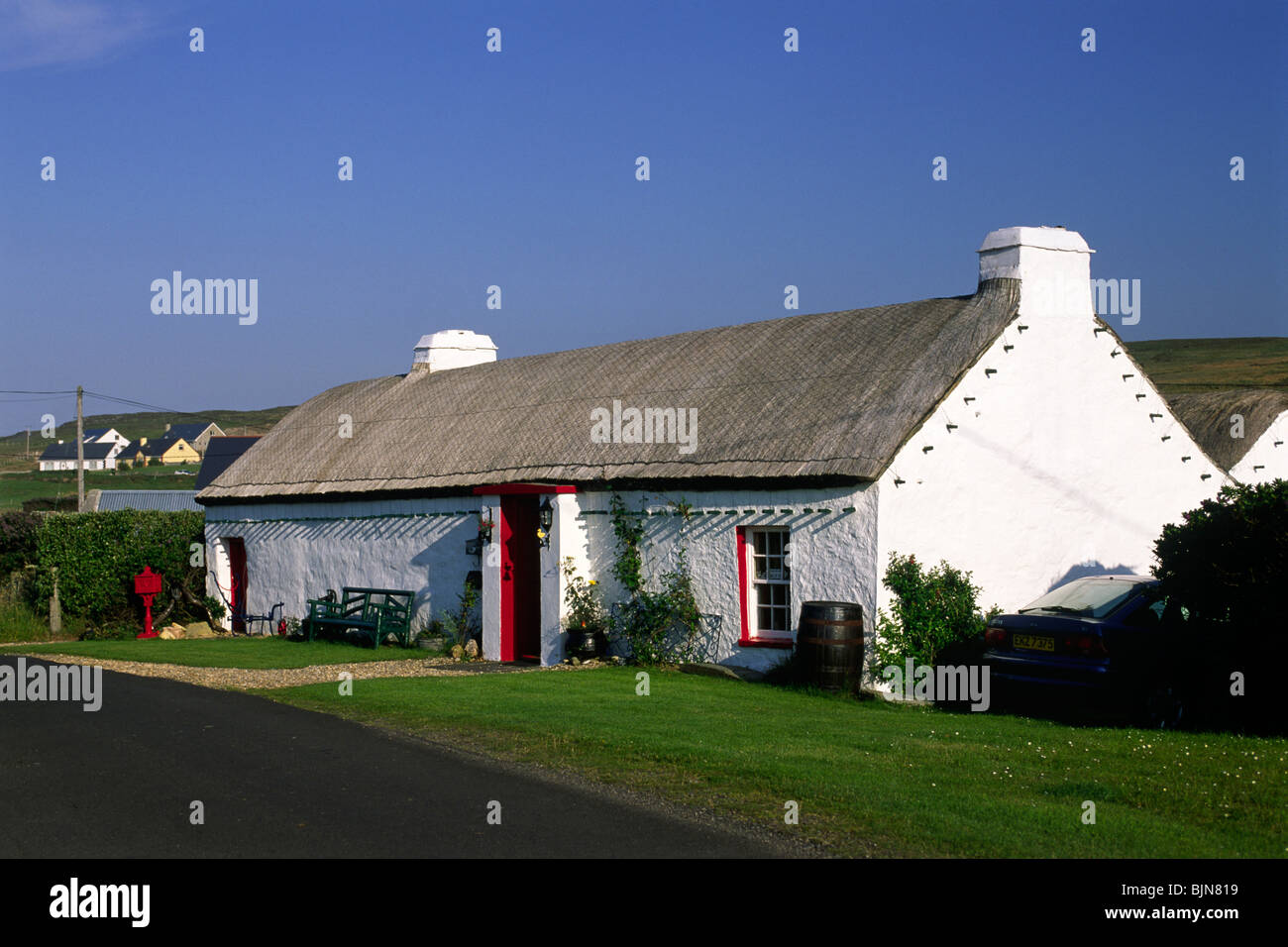 ireland, county donegal, malin head, cottage Stock Photo Alamy