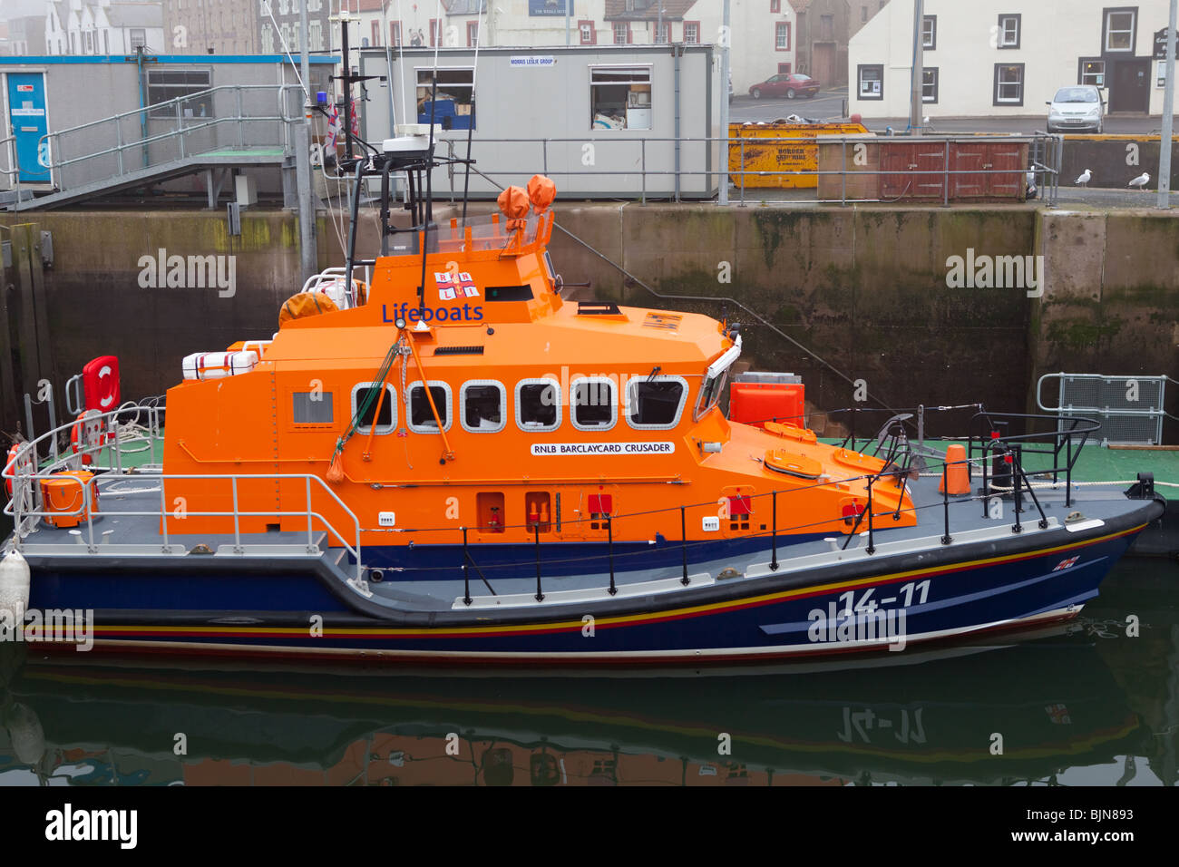 The RNLI Lifeboat at Eyemouth Harbour, Scottish Borders Stock Photo - Alamy