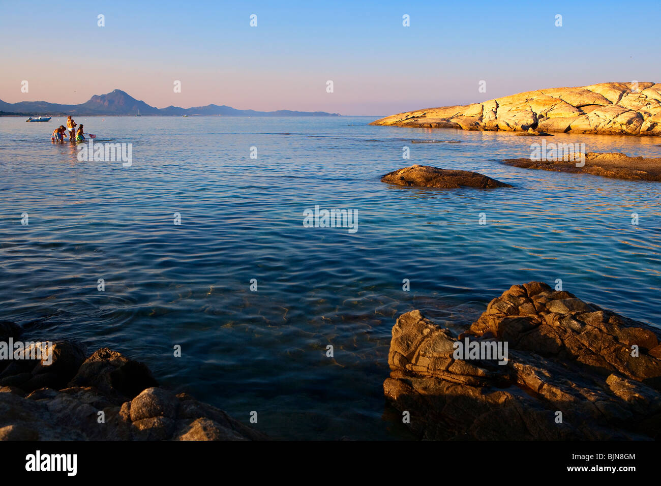 beach / ocean scene in Costa Rey, Sardenia, Italy, Europe Stock Photo ...