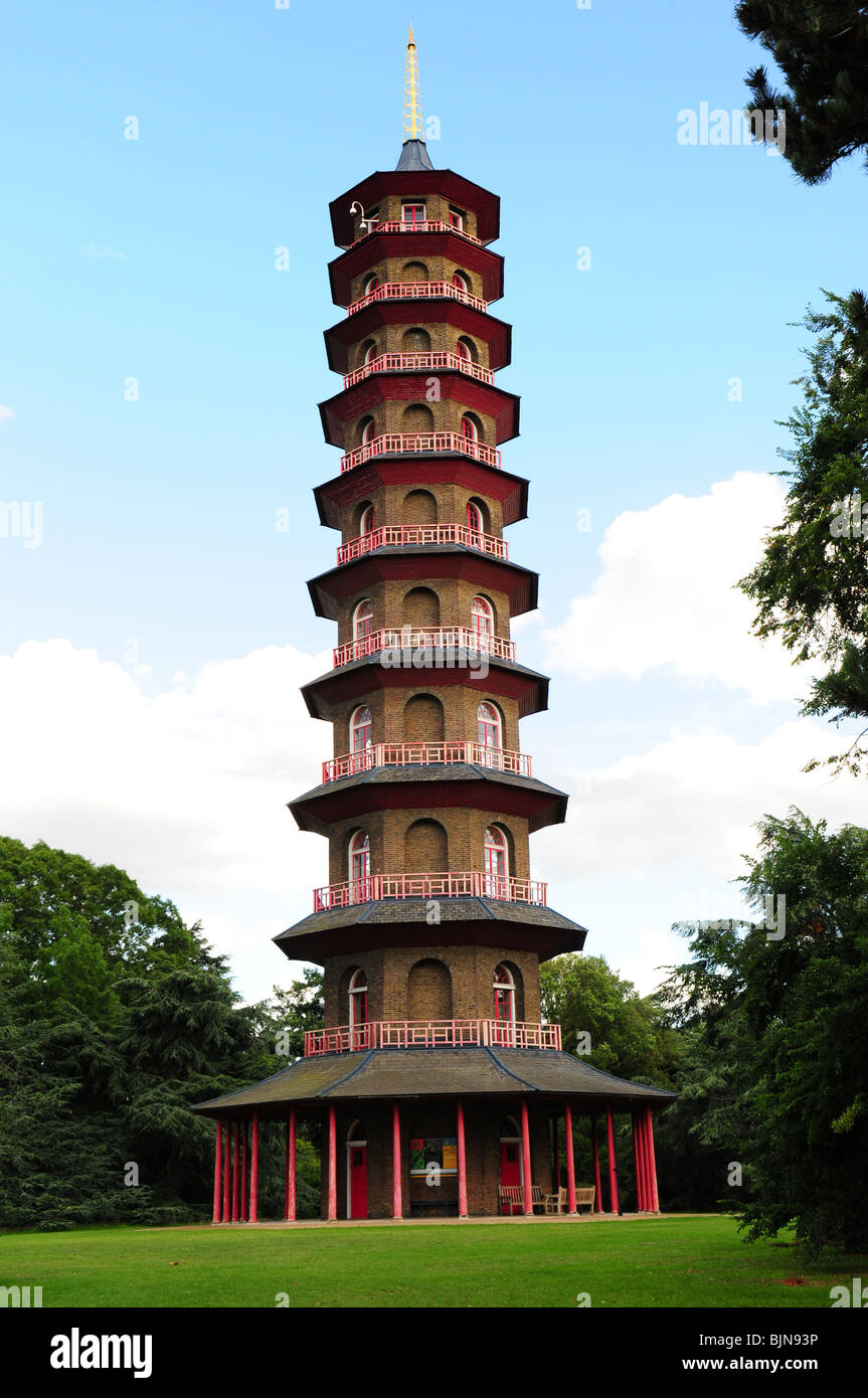 Tower in Kew Gardens, London, UK Stock Photo Alamy