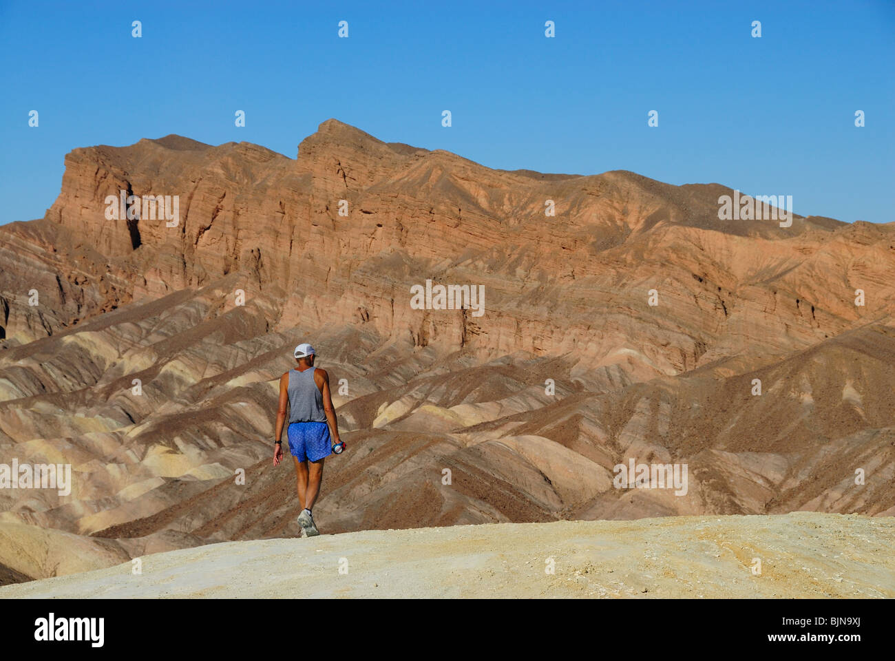 Scenic view of Zabriskie Point in Death Valley, California state Stock Photo