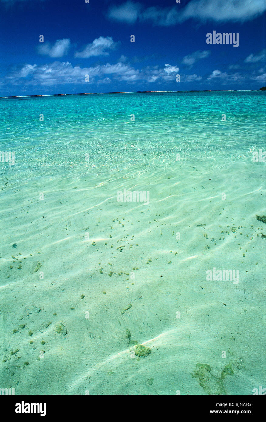 Huahine lagon french polynesia Stock Photo