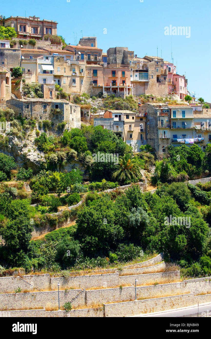 hill town of Ragusa Ibla, Sicily Stock Photo