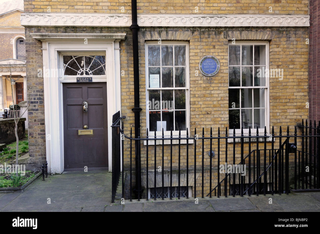 John Wesley's House, City Road, London, England, UK. Stock Photo