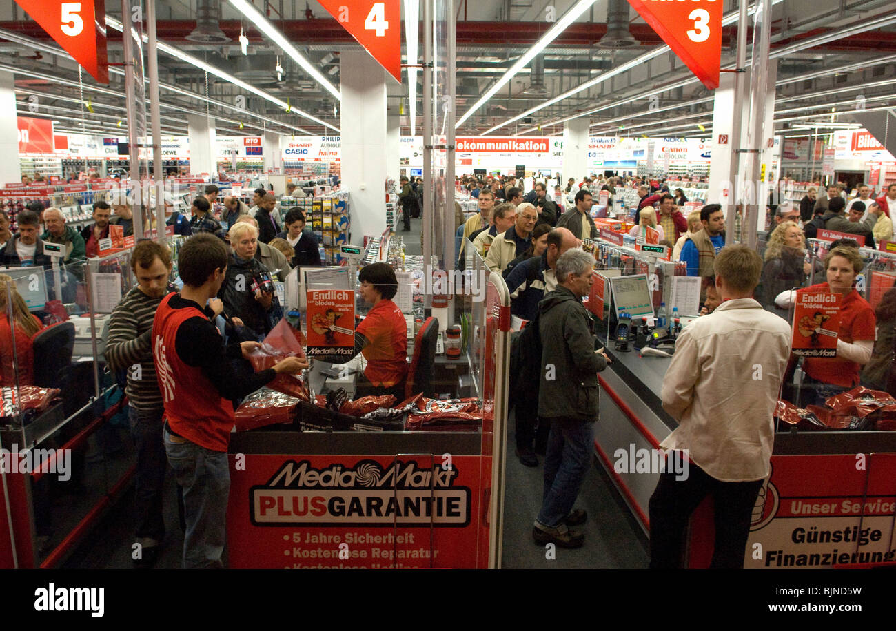 BARCELONA, SPAIN -02 / 05 / 2021- Mediamarkt Store Inside A