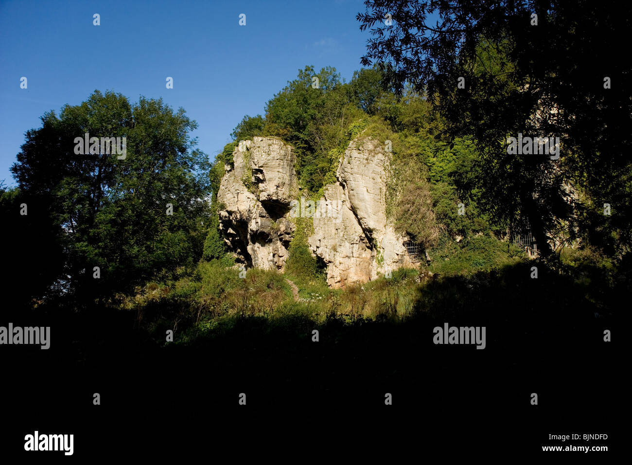 Creswell Crags in Derbyshire Stock Photo Alamy