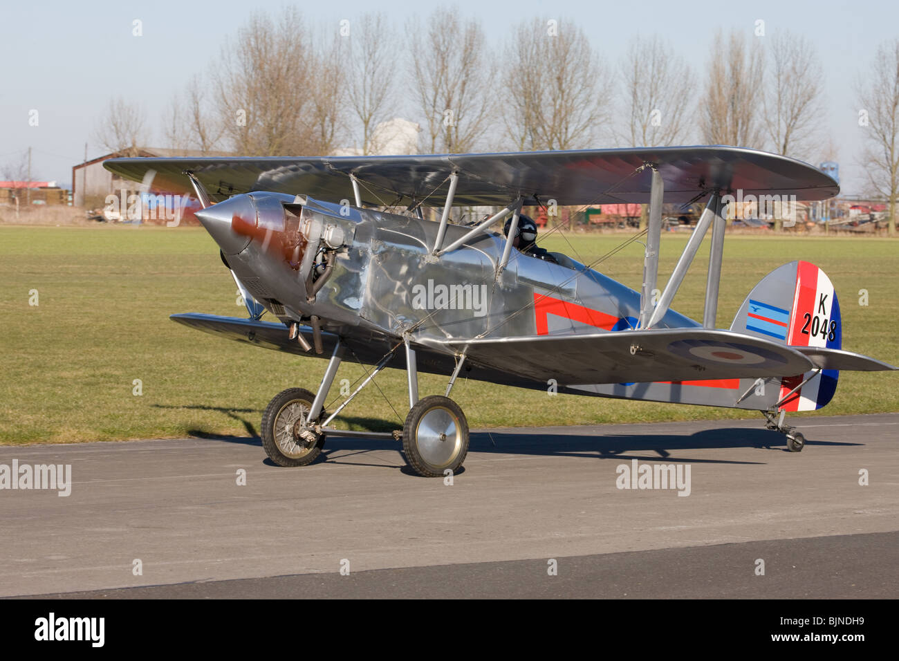 Issacs Fury K2048 G-BZNW taxiing at Breighton Airfield Stock Photo