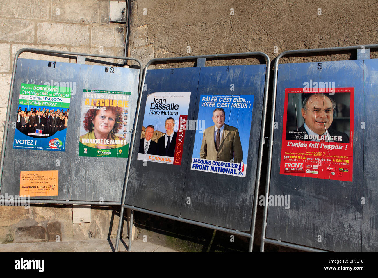 france french election posters Stock Photo
