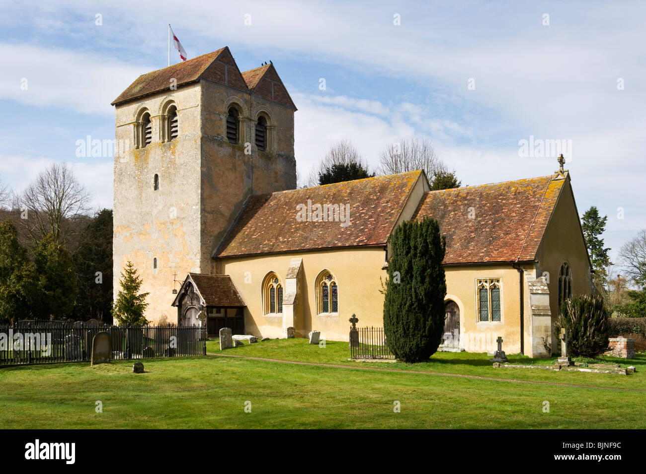 Fingest Saint Bartholomew rural village parish church Fingest Buckinghamshire ...