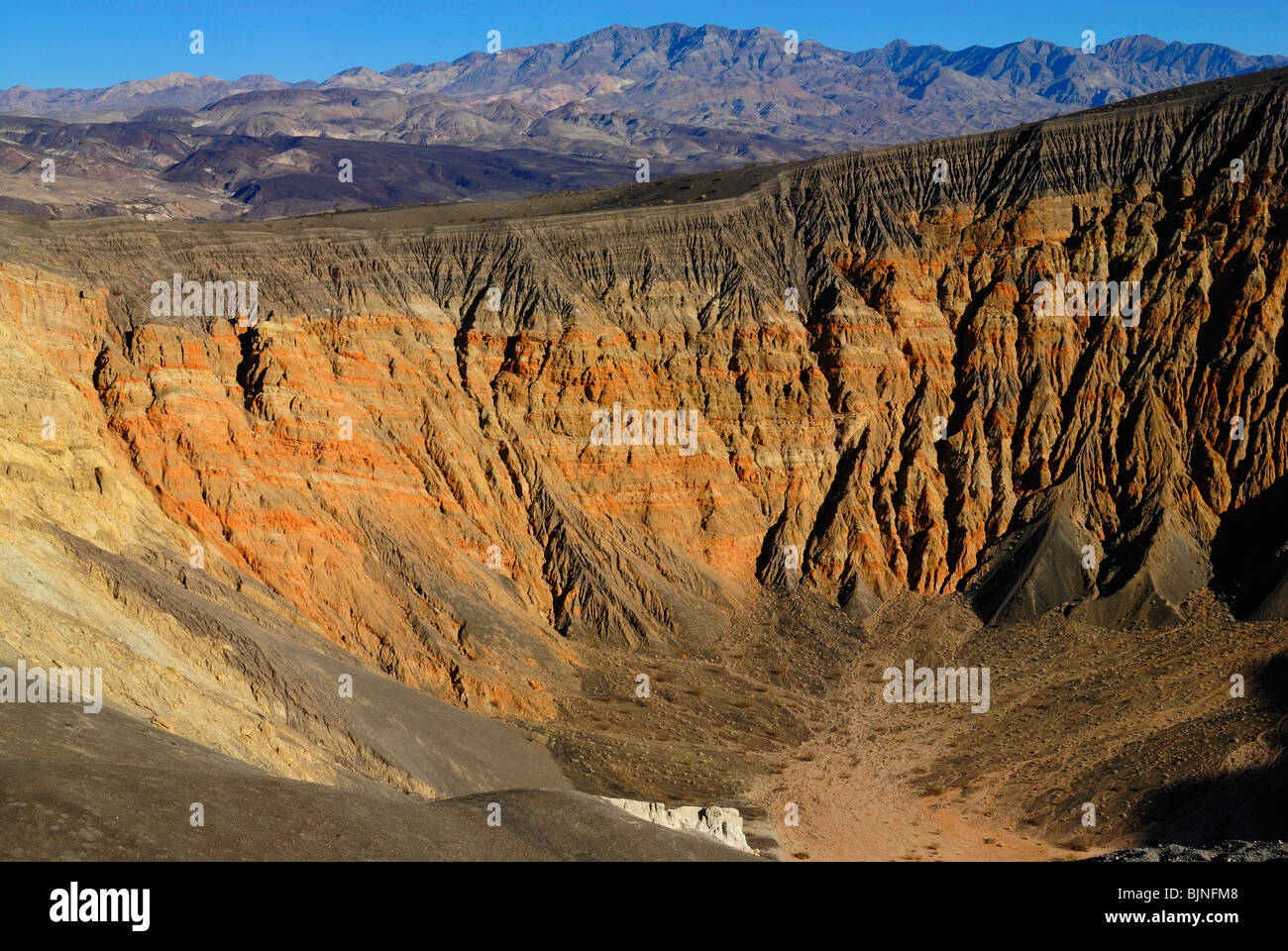 Scenic view of Volcano ubehebe crater in Death Valley, California state