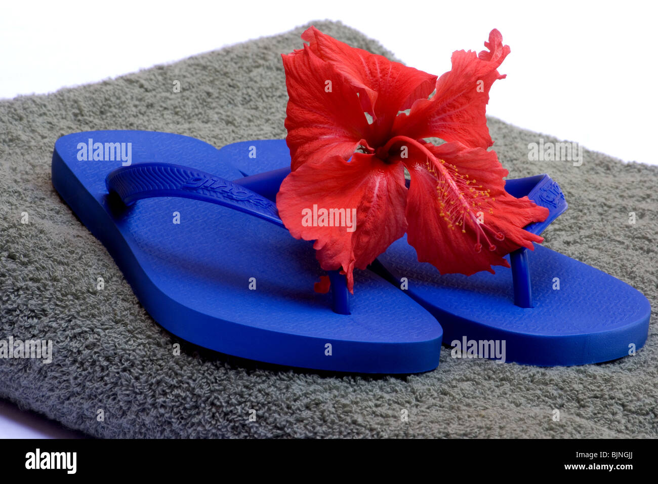 Close-up of flip flop sandals Stock Photo