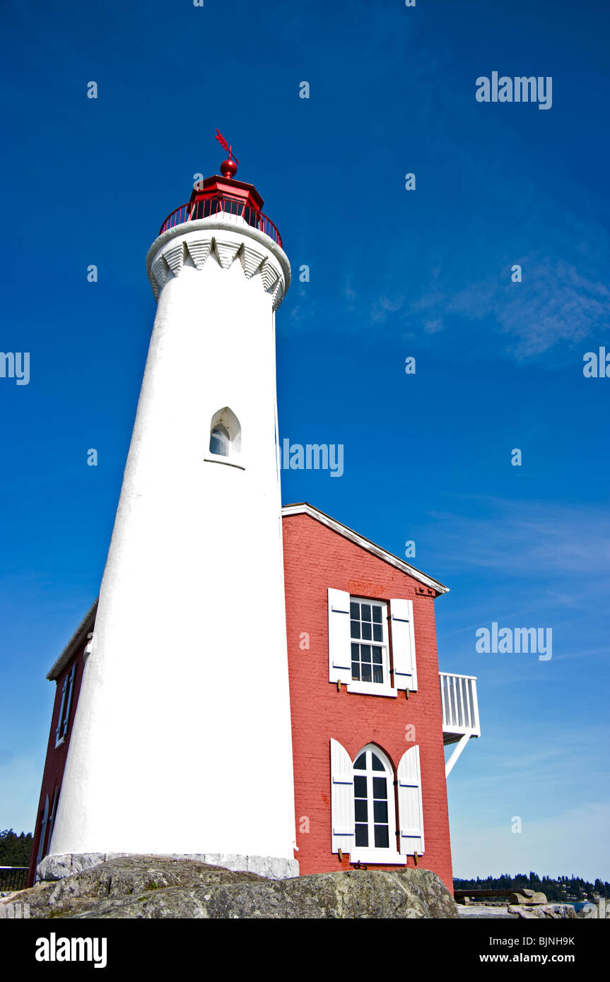 Fisgard Lighthouse,  Fort Rodd Hill Stock Photo