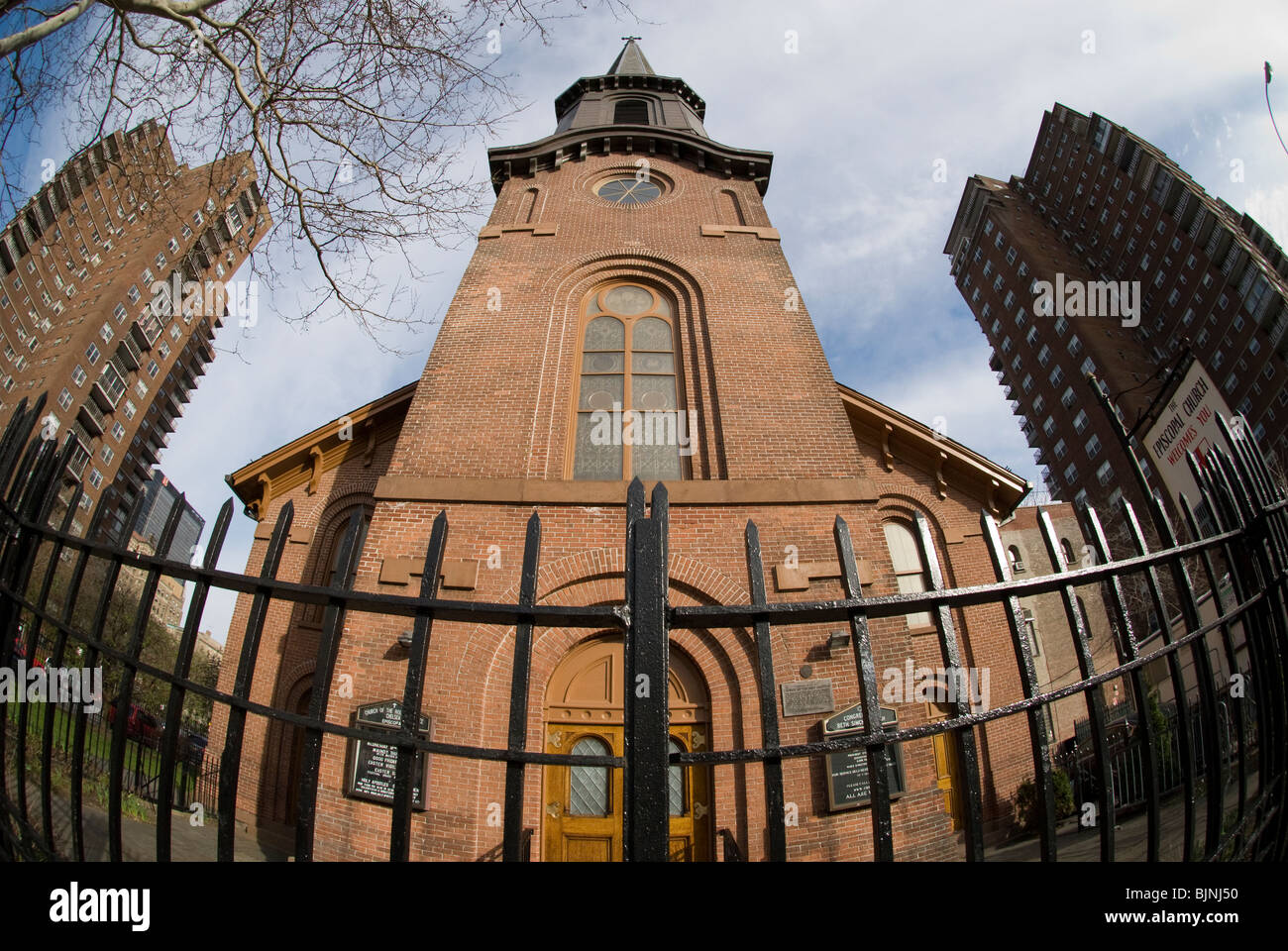 Church of the Holy Apostles in Chelsea of New York Stock Photo