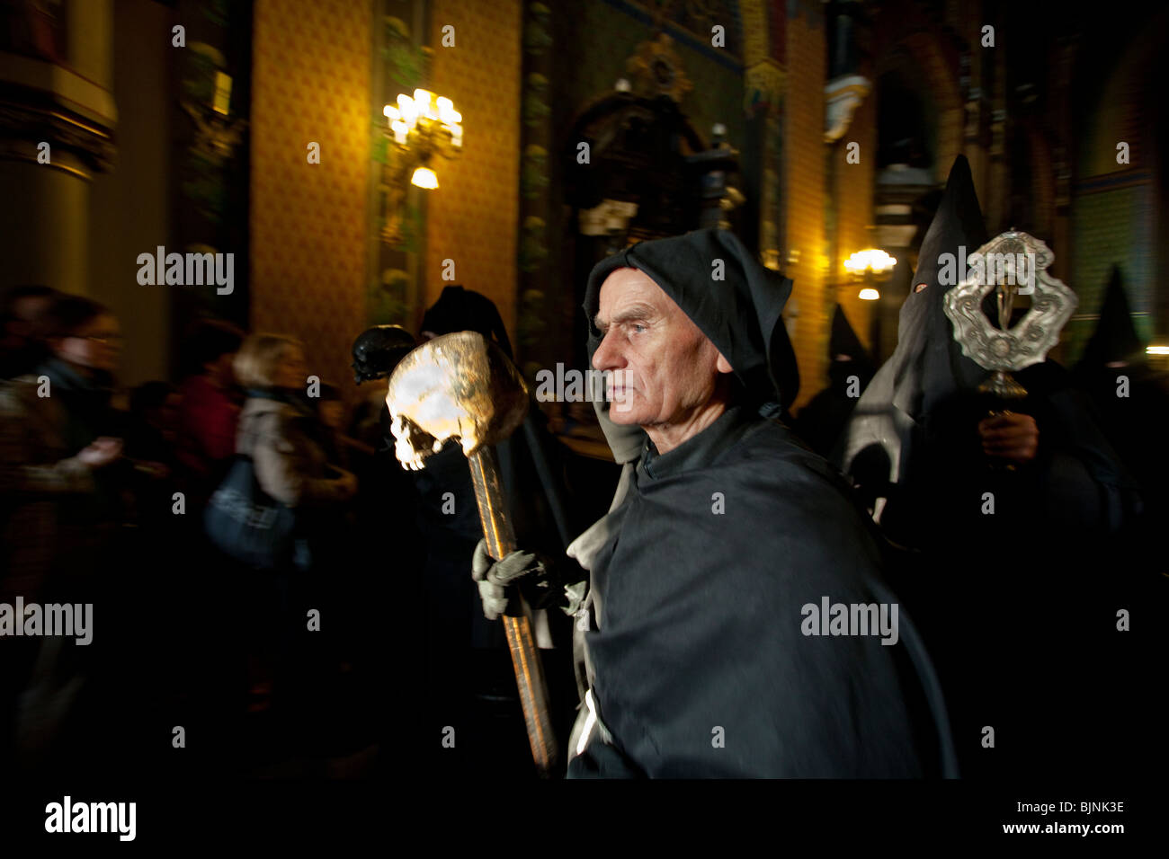 Archconfraternity Passion Procession of Jerusalem, the Franciscan Monastery, Cracow Stock