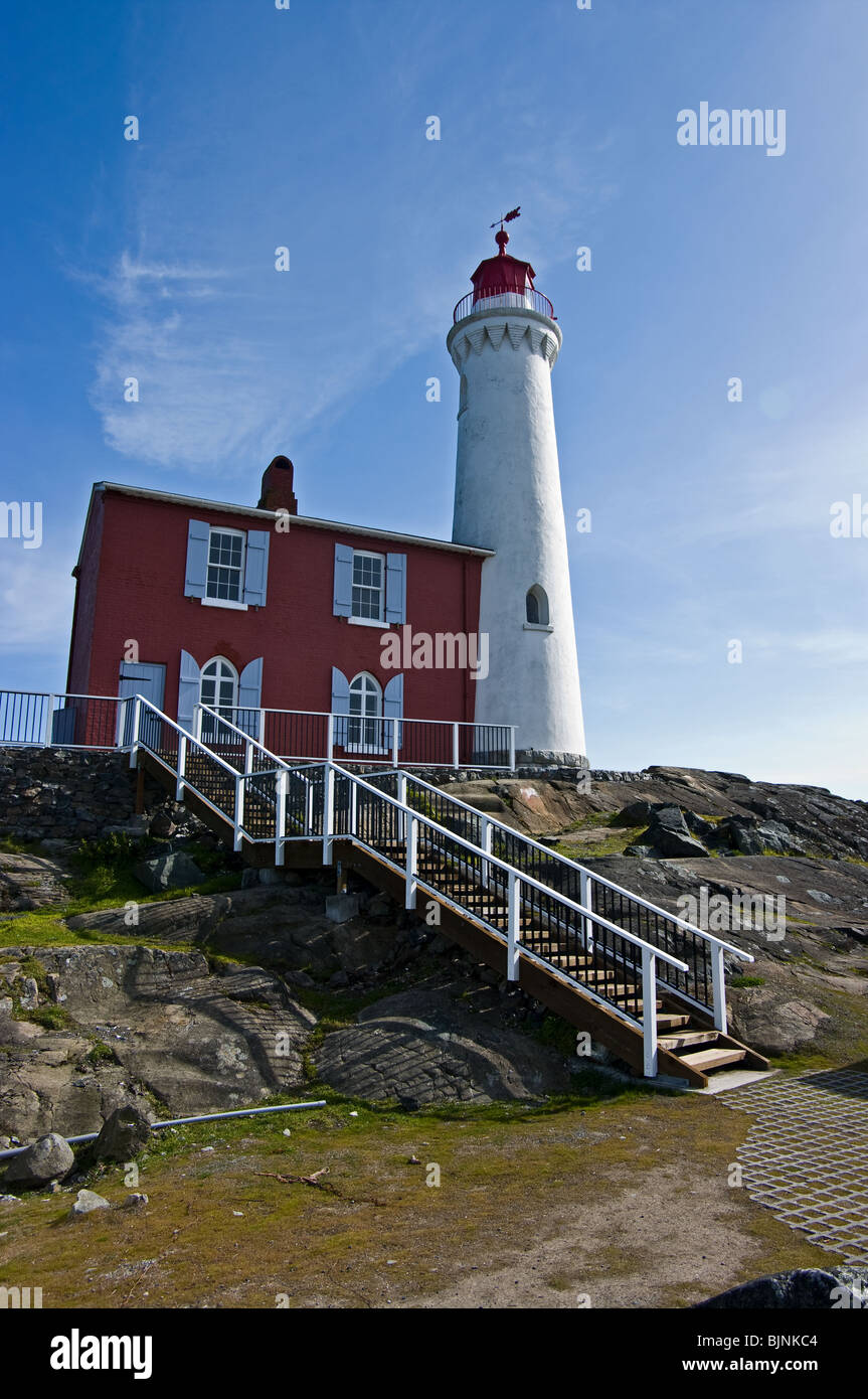 Fisgard Lighthouse, Fort Rodd Hill Stock Photo