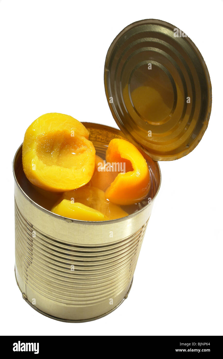 Download Yellow Peaches Immersed In Juice Open Can Of Peaches Stock Photo Alamy Yellowimages Mockups