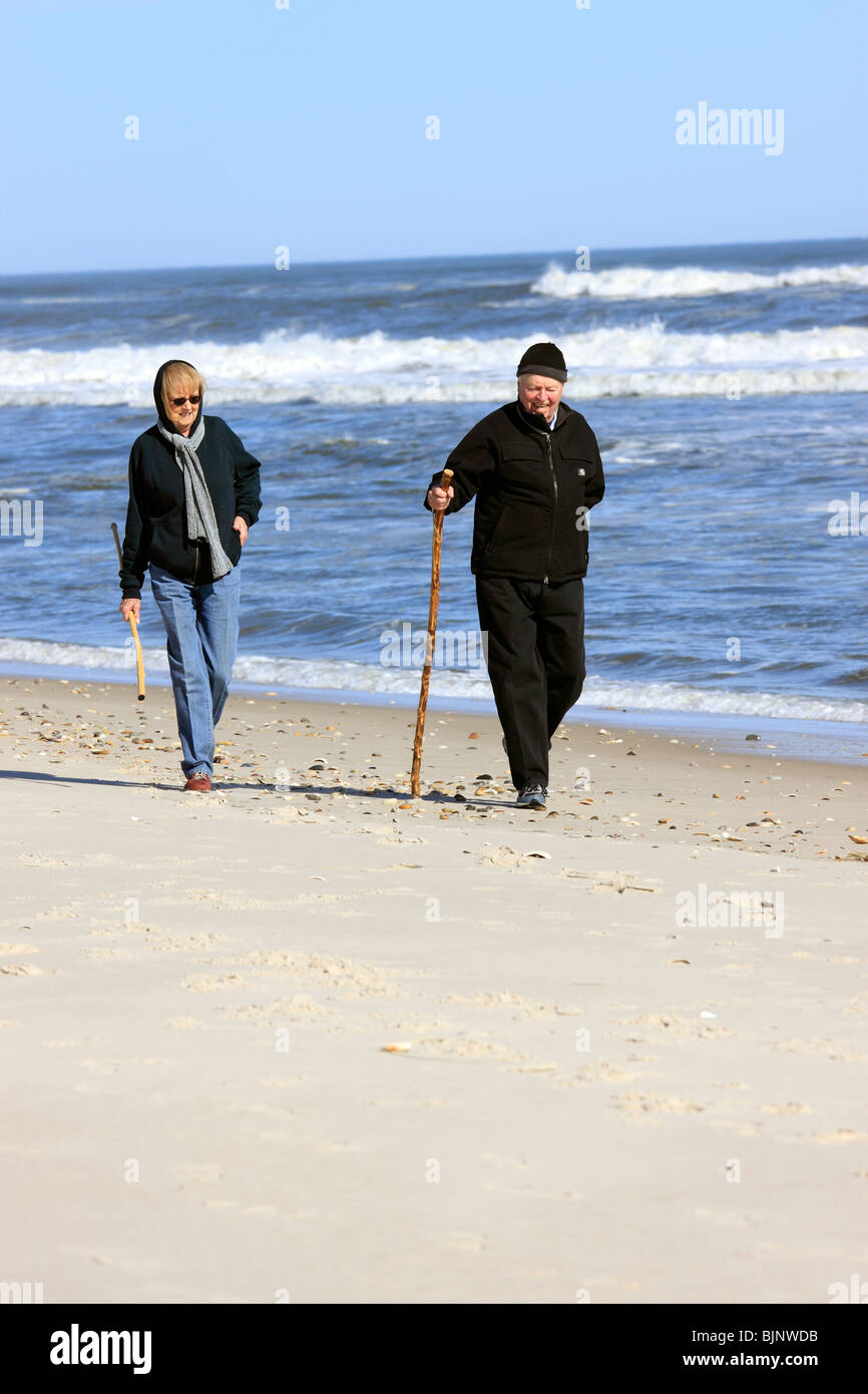 Older Couple Walking Stick Stock Photos Older Couple