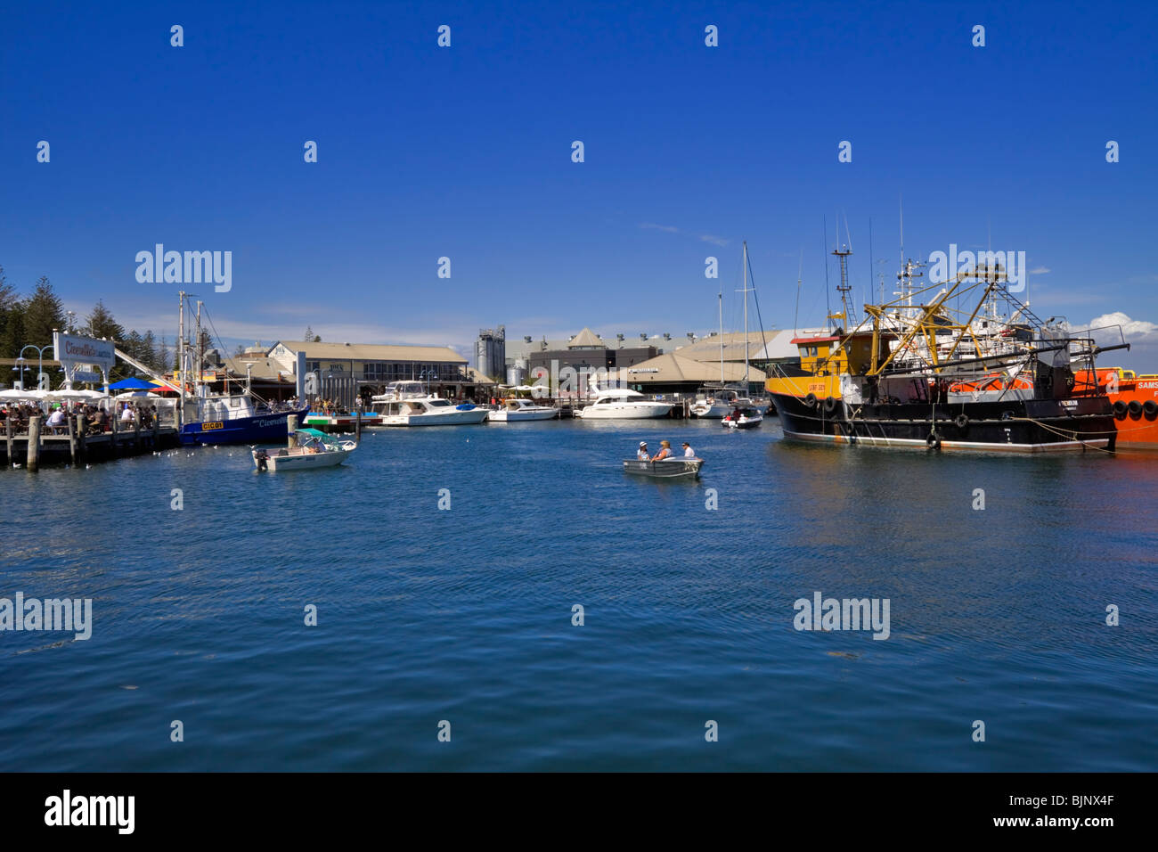Fremantle Harbour, Perth, Western Australia. Stock Photo