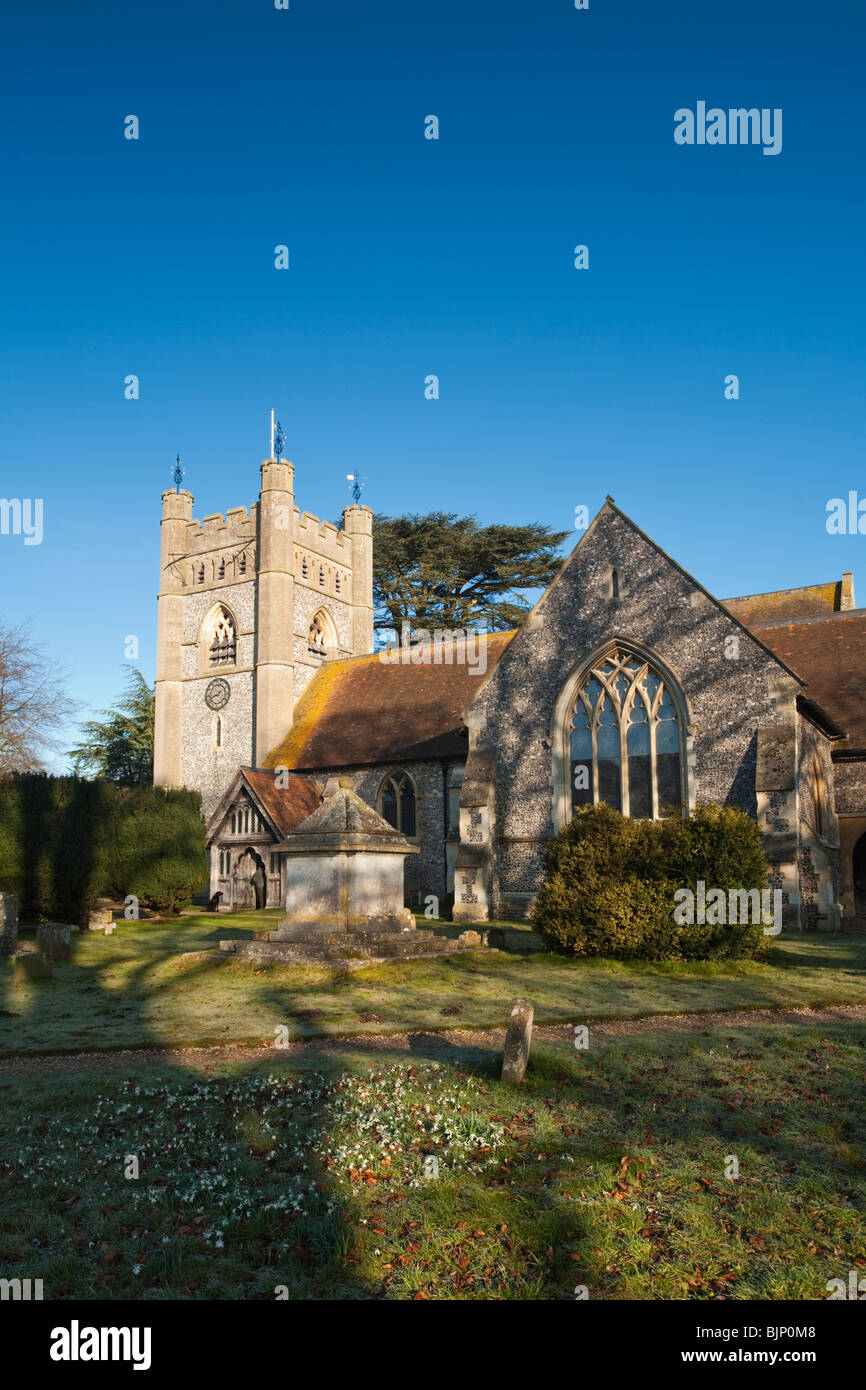 Church of St Mary the Virgin in Hambleden Village near Henley on Thames, Oxfordshire, Uk Stock Photo