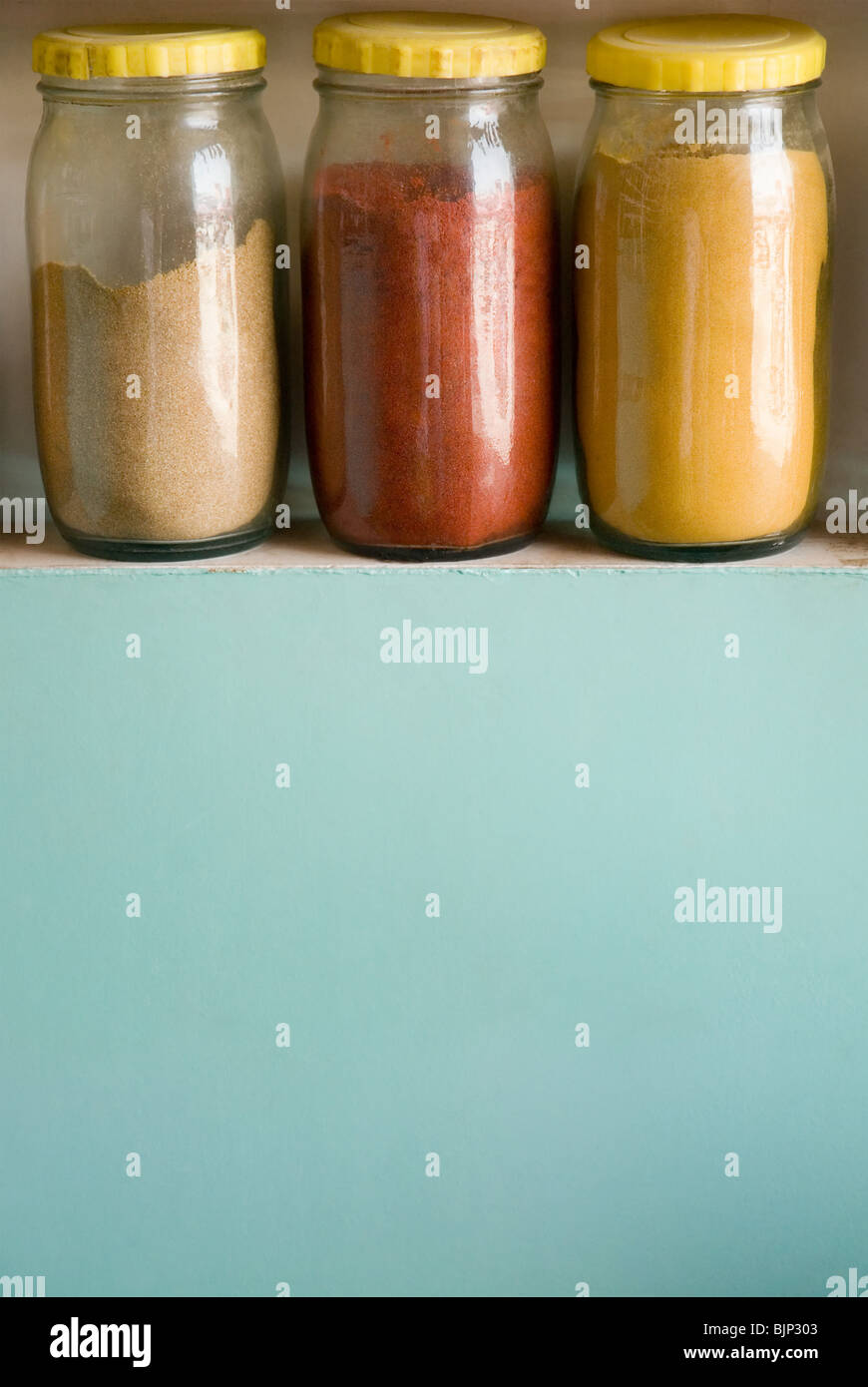 Three spice jars hi-res stock photography and images - Alamy