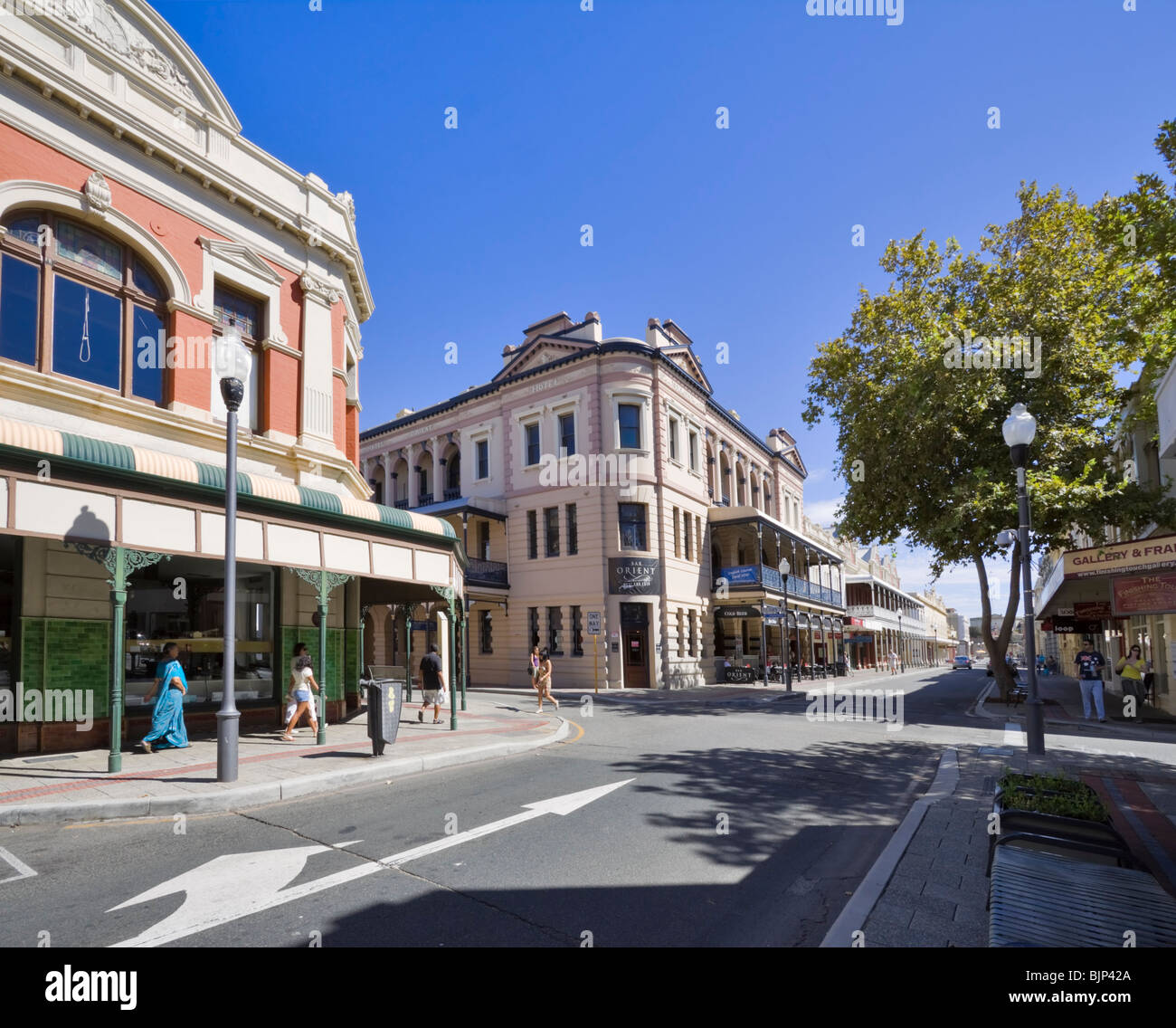 Historic Orient Hotel at the corner of High Street and Henry Street