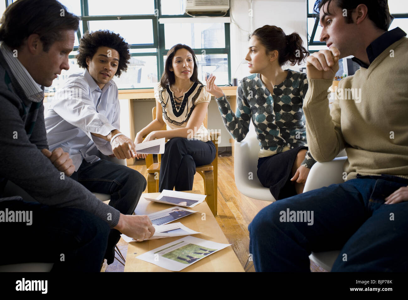 Businesspeople working Stock Photo