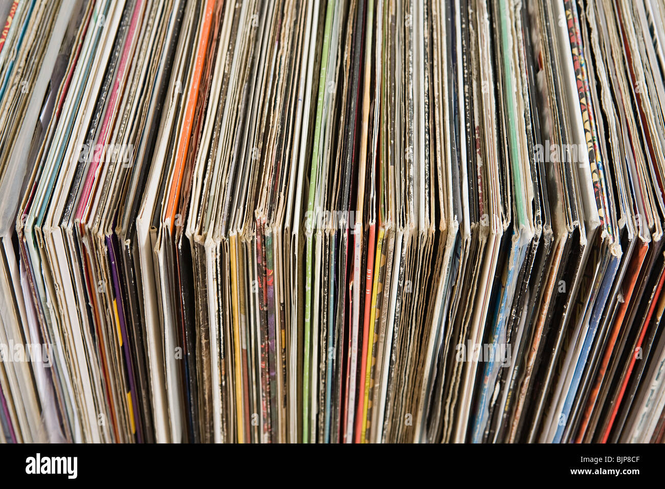 Record album collection Stock Photo - Alamy