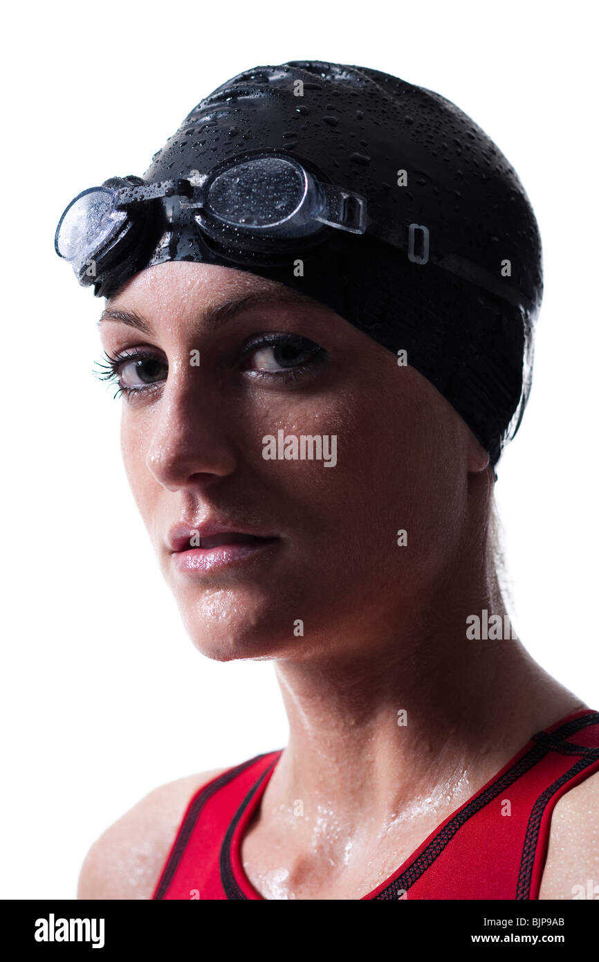 Female swimmer Stock Photo