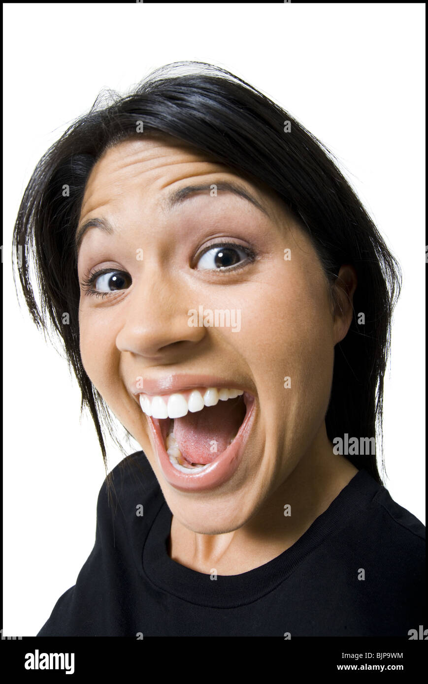 Exaggerated Smiles High Resolution Stock Photography and Images - Alamy